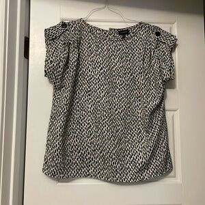 Target blouse who what wear polka dot size medium